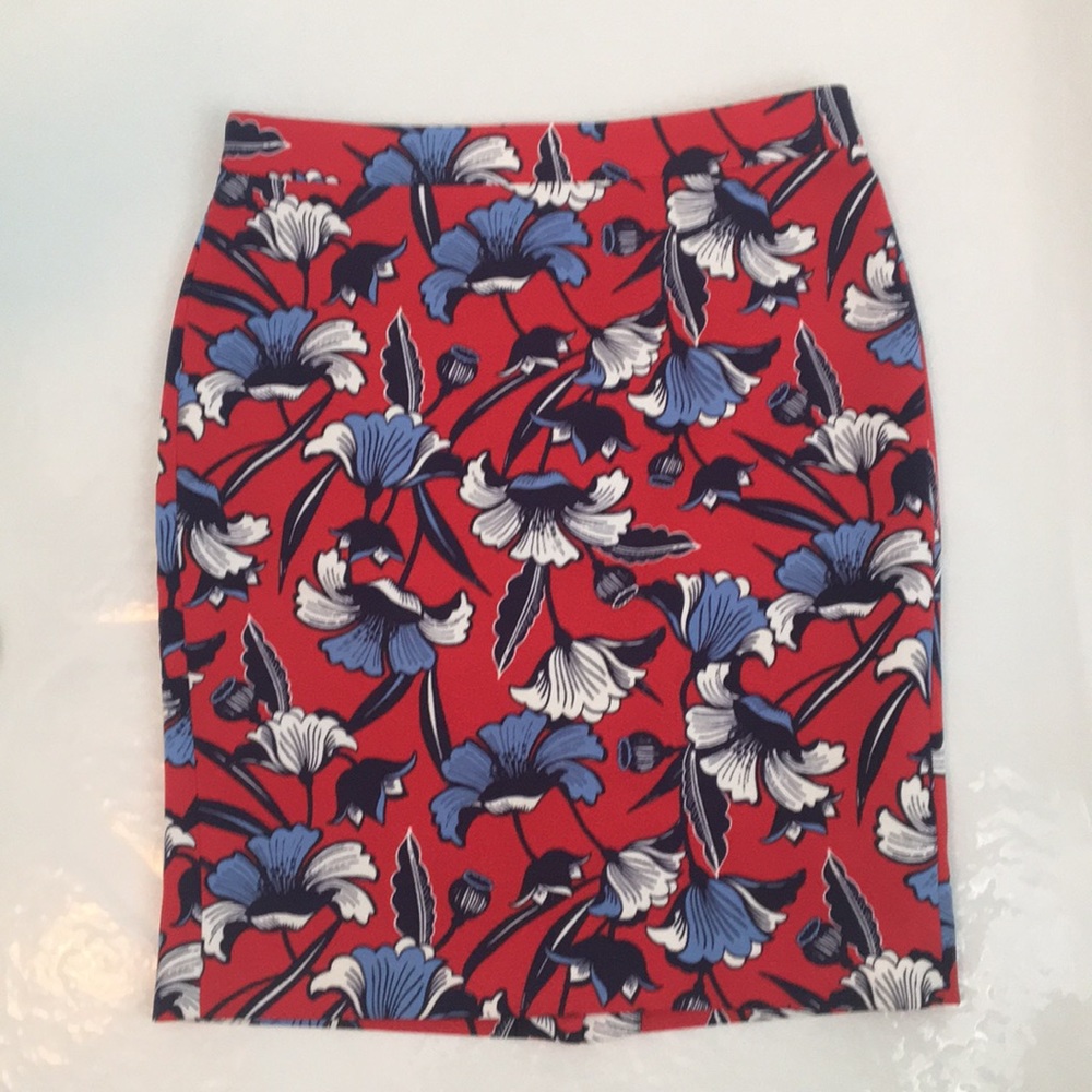 J. Crew floral pencil skirt